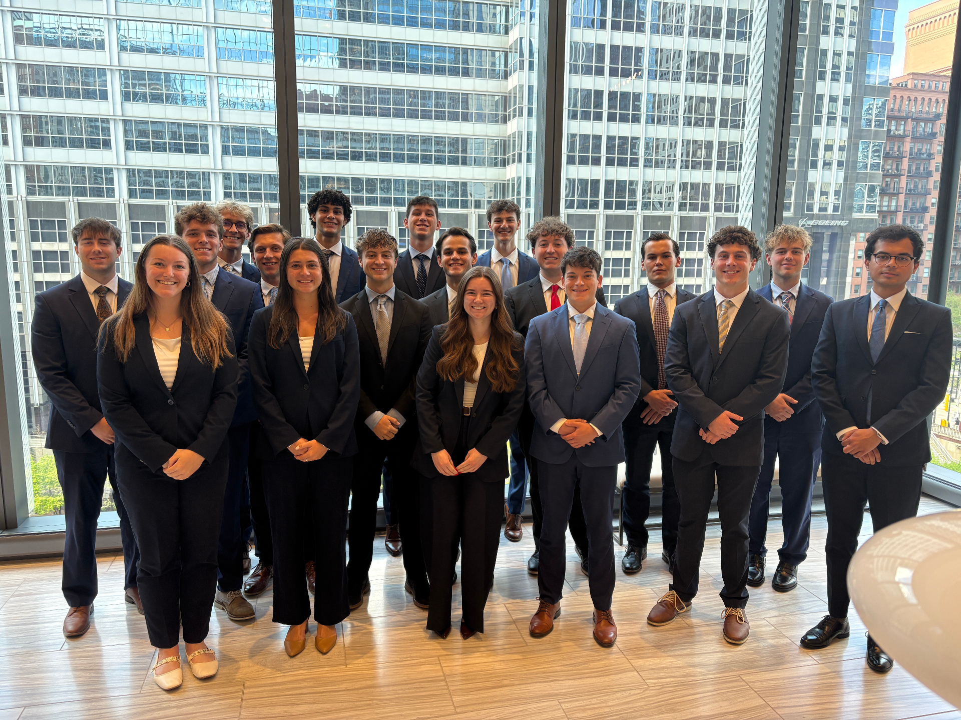 MUAMC members during a New York firm visit